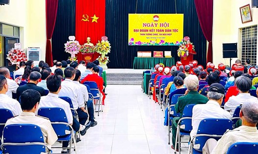  Hiệu quả từ khơi gợi sức mạnh đại đoàn kết toàn dân ở huyện Thanh Trì, Hà Nội. Ảnh: Phạm Đông
