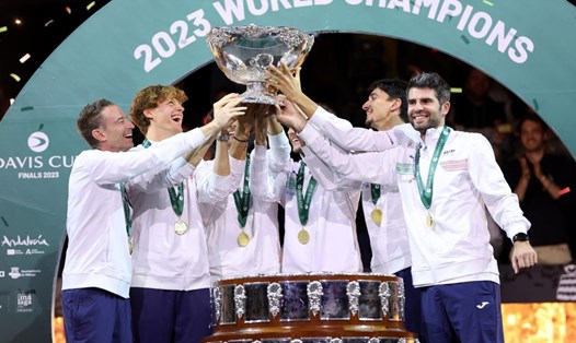 Đội tuyển Italy lần thứ hai vô địch Davis Cup. Ảnh: Eurosport