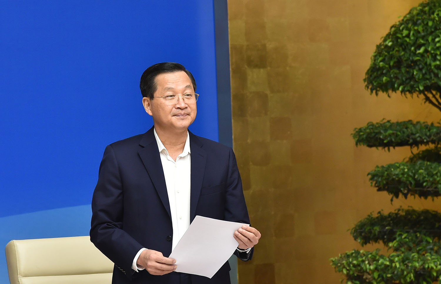 Phó Thủ tướng Lê Minh Khái phát biểu. Ảnh: VGP