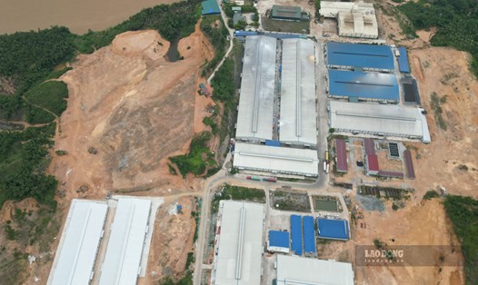 Khu công nghiệp Minh Quân (Yên Bái) - nơi chuẩn bị xây dựng Nhà máy sản xuất pin năng lượng mặt trời 600 tỉ đồng. Ảnh: Bảo Nguyên