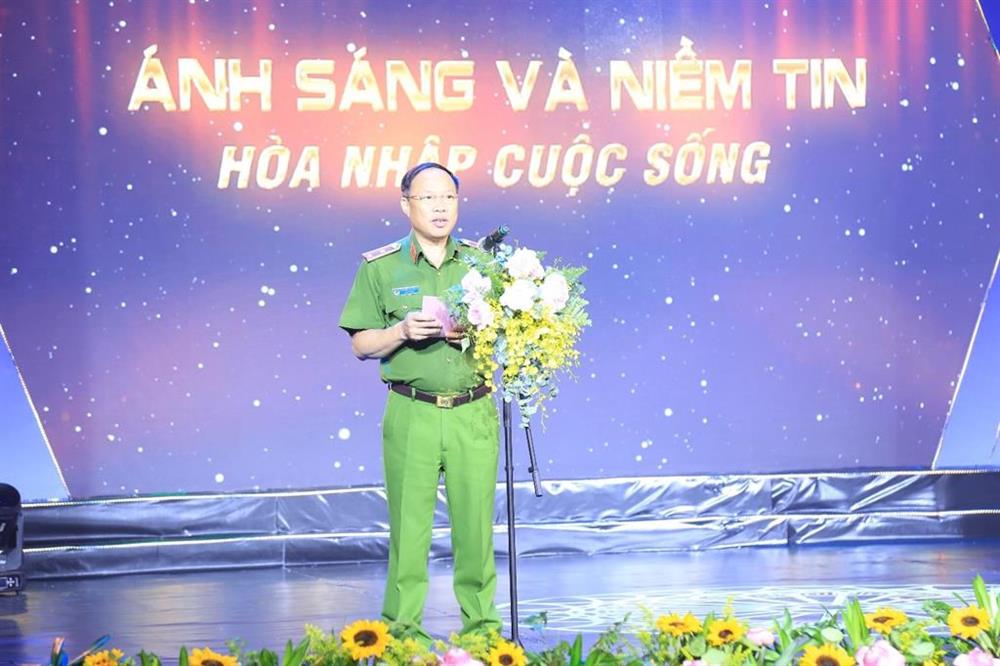 Trung tướng Nguyễn Văn Phục phát biểu tại chương trình. Ảnh: Bộ Công an