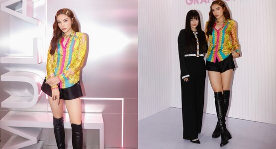 Kỳ Duyên đọ sắc cùng Lê Trang Ngân. Ảnh: NSCC