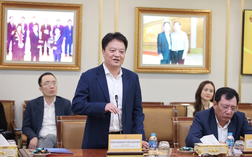 Chủ tịch PV Power Hoàng Văn Quang đánh giá cao hợp tác với T&T Group và SHB. Ảnh: T&T Group