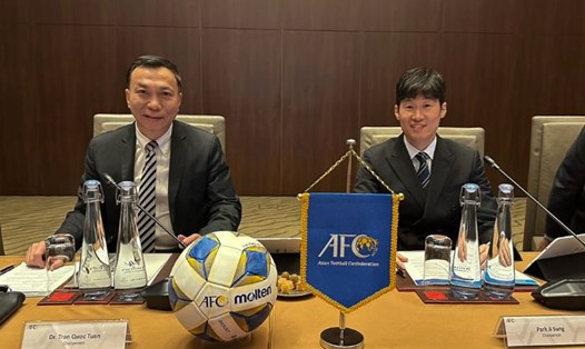 Chủ tịch Trần Quốc Tuấn chủ trì cuộc họp lần thứ 2 của ban thi đấu AFC. Ảnh: VFF
