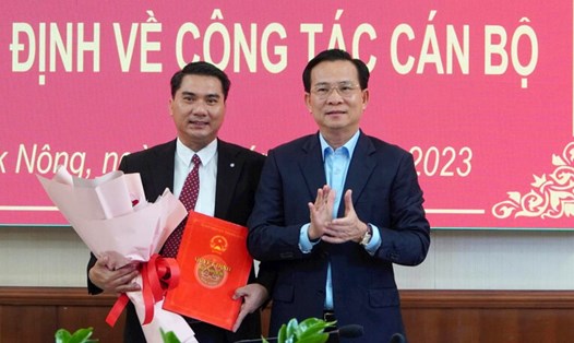 UBND tỉnh Đắk Nông bổ nhiệm ông Phan Thanh Hải làm tân Giám đốc Sở Giáo dục và Đào tạo tỉnh Đắk Nông. Ảnh: Hoàng Hoài