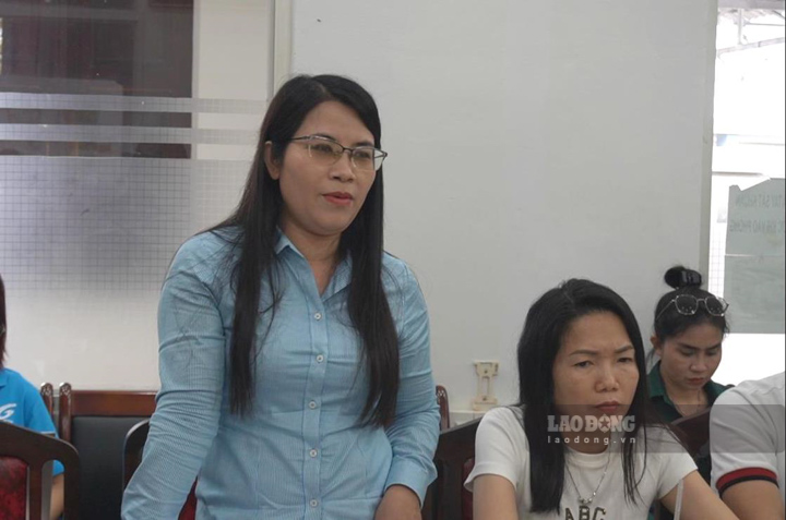 Bà Nguyễn Thị Hồng Linh - Phó Chủ tịch UBND TP Rạch Giá thông tin vụ việc ngộ độc thực phẩm. Ảnh: Nguyên Anh