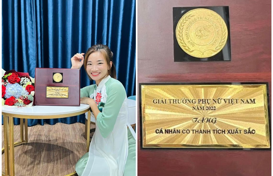 Nguyễn Thị Oanh là đại diện duy nhất ở lĩnh vực thể thao nhận giải thưởng Phụ nữ Việt Nam. Ảnh: Facebook nhân vật