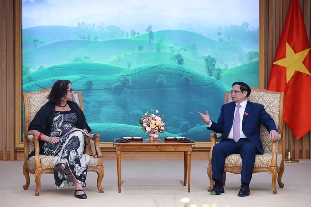 Thủ tướng Chính phủ Phạm Minh Chính đã tiếp Bộ trưởng Bộ Khoa học, Công nghệ và Đổi mới; Chủ tịch Đảng Cộng sản Brazil Luciana Santos