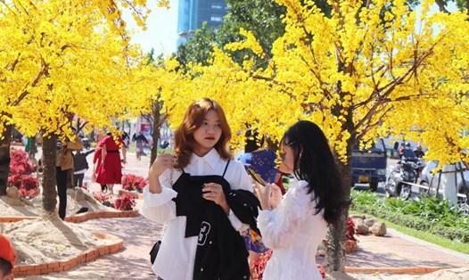 Đà Nẵng sẽ trưng bày nhiều mô hình check in chào mừng năm mới 2024 tại các điểm tham quan công cộng. Ảnh: Nguyễn Linh