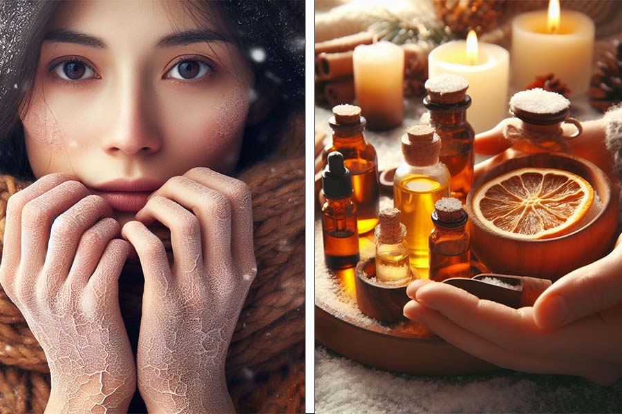 Những loại tinh dầu giúp giữ ẩm cho làn da khô trong mùa đông. Ảnh Ai- Thiện Nhân