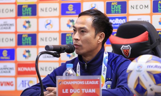 Huấn luyện viên Lê Đức Tuấn của Hà Nội FC. Ảnh: Hà Nội FC