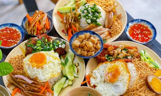 Cơm tấm Long Xuyên là một trong những biến tấu hấp dẫn của cơm tấm Sài Gòn. Ảnh: Foody