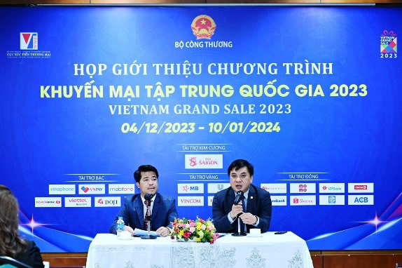 Bộ Công Thương thông tin về Tháng khuyến mại tập trung quốc gia 2023. Ảnh: Hương Hương