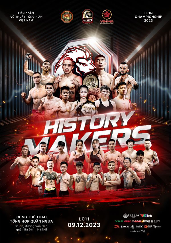 MMA LION Championship 11 có 14 trận đấu được diễn ra. Ảnh: Ban tổ chức