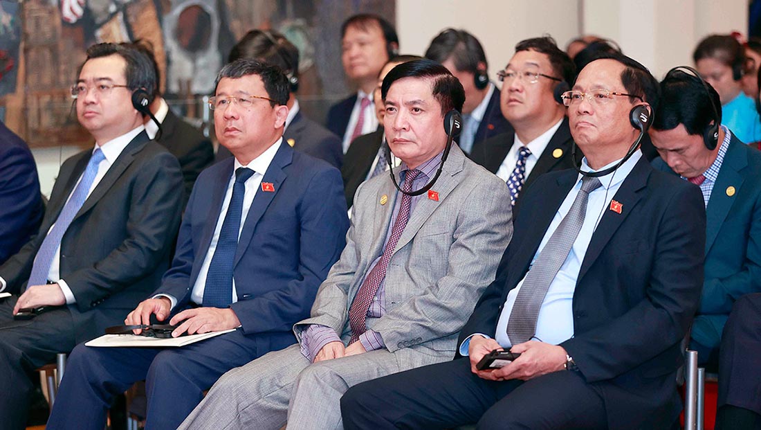 Đoàn đại biểu Quốc hội Việt Nam tại sự kiện kỷ niệm “50 năm quan hệ Việt Nam – Argentina: Hiện tại và tương lai”. Ảnh: VPQH