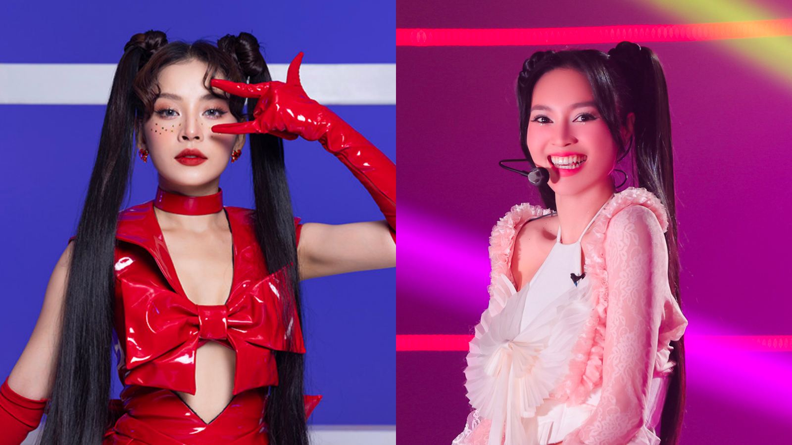 Chi Pu và Ninh Dương Lan Ngọc. Ảnh: Chụp màn hình