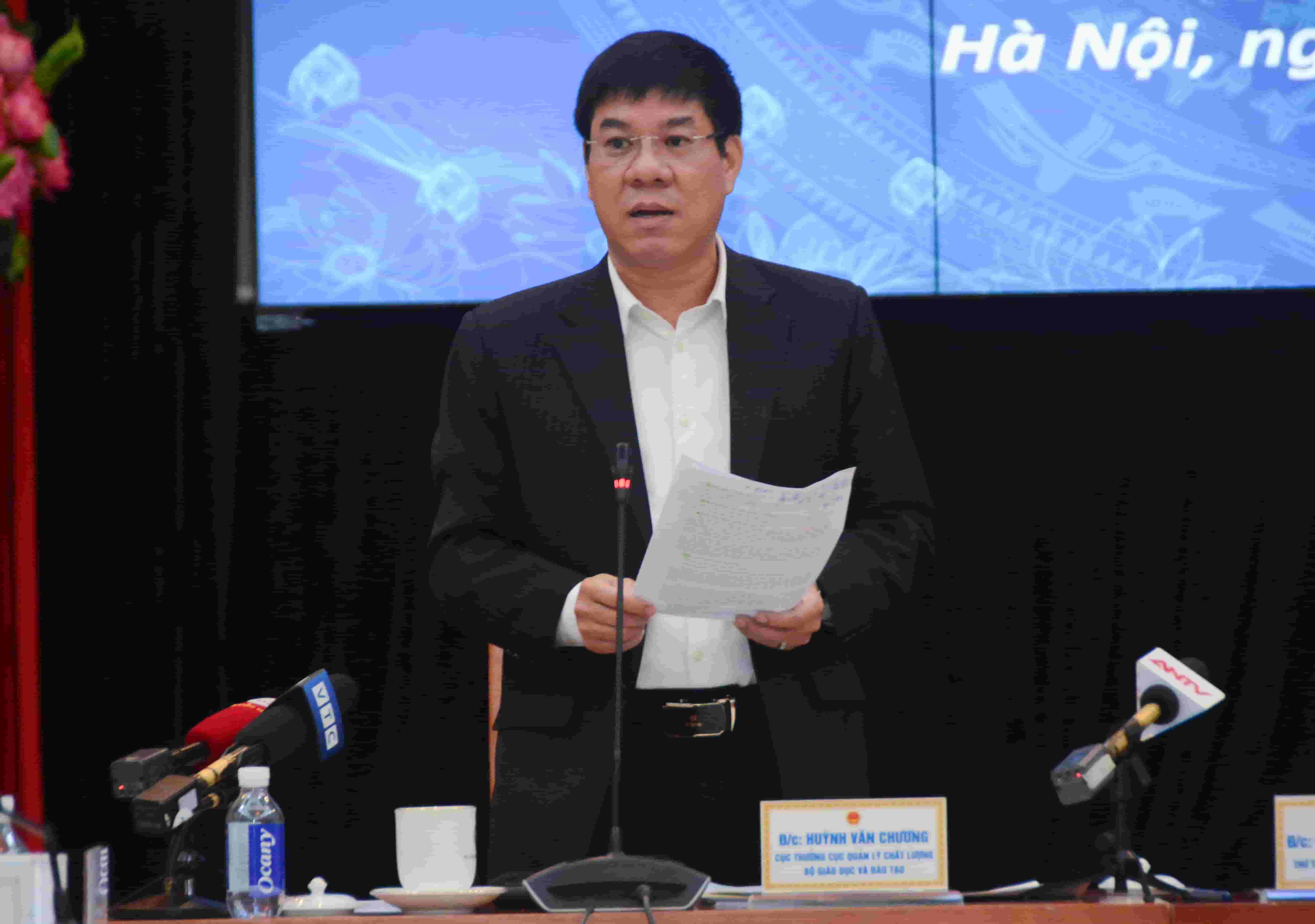 GS Huỳnh Văn Chương - Cục trưởng Cục quản lí chất lượng, Bộ GDĐT. Ảnh: Bộ GDĐT
