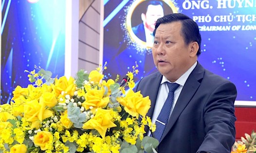 Phó Chủ tịch UBND tỉnh Long An Huỳnh Văn Sơn phát biểu tại tọa đàm. Ảnh: An Long