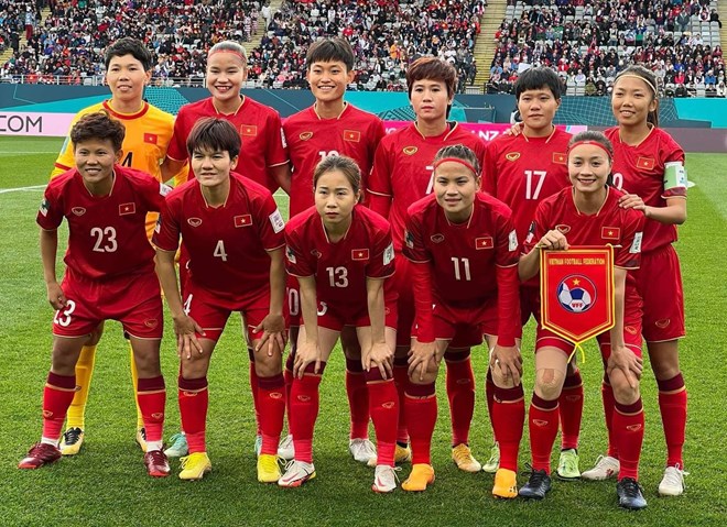 Tuyển nữ Việt Nam đã nhận được tiền thưởng của FIFA sau khi góp mặt ở World Cup 2023. Ảnh: Hoàng Công