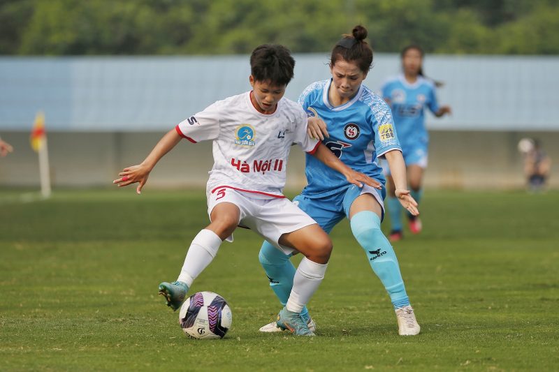 Đội nữ Sơn La thất bại 0-2 trước Hà Nội II. Ảnh: VFF 