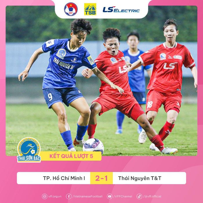 TPHCM I thắng 2-1 trước Thái Nguyên T&T. Ảnh: VFF