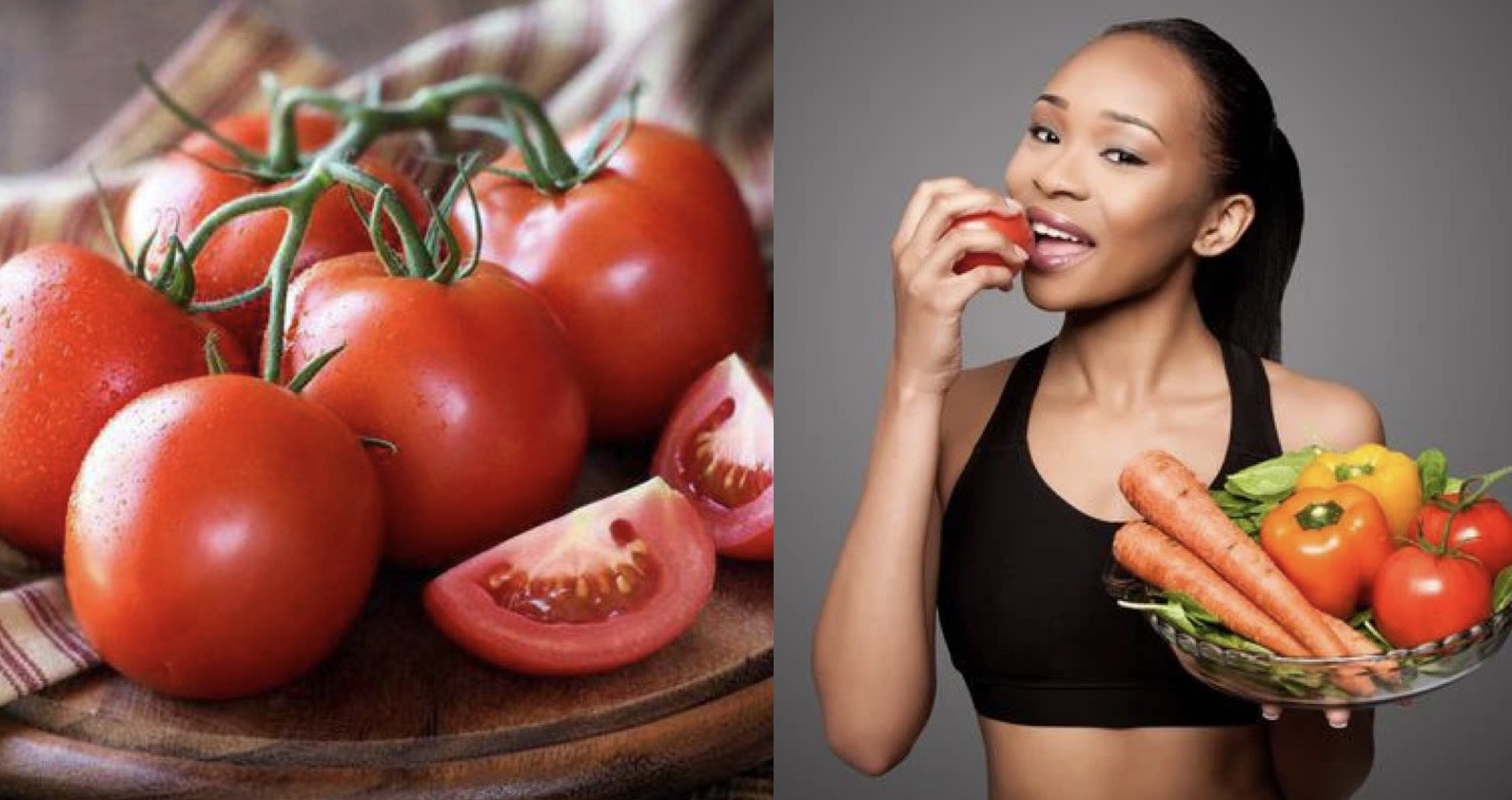 Những lợi ích từ việc ăn cà chua mỗi ngày, trong đó có giảm cân. Đồ họa: Hương Giang