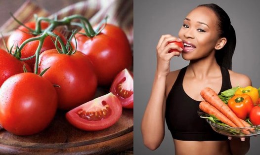 Những lợi ích từ việc ăn cà chua mỗi ngày, trong đó có giảm cân. Đồ họa: Hương Giang