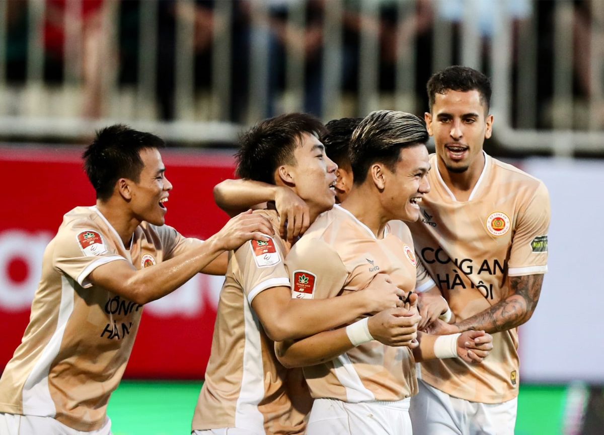 Công an Hà Nội thắng 3-0 trước Hoàng Anh Gia Lai ỏ vòng 2. Ảnh: CAHN FC