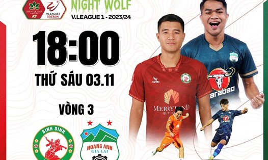 Câu lạc bộ Quy Nhơn Bình Định tiếp đón Hoàng Anh Gia Lai trên sân nhà. Ảnh: FPT Play