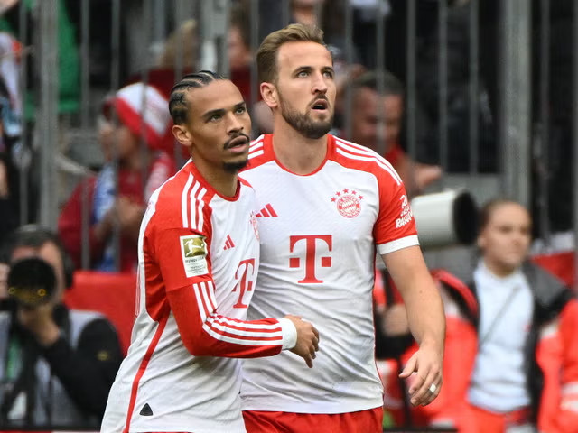 Harry Kane và Leroy Sane đang kết hợp tốt trên hàng công của Bayern.  Ảnh; Bayern Munich 