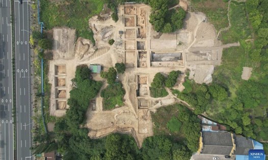 Di chỉ khảo cổ Sidun ở quận Thiên Ninh, thành phố Thường Châu, tỉnh Giang Tô, Trung Quốc. Ảnh: Tân Hoa Xã