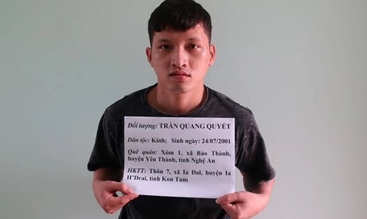 Một đối tượng lừa đảo người dân ở Gia Lai sang Campuchia làm việc bị khởi tố, tạm giam. Ảnh: Thanh Tuấn  