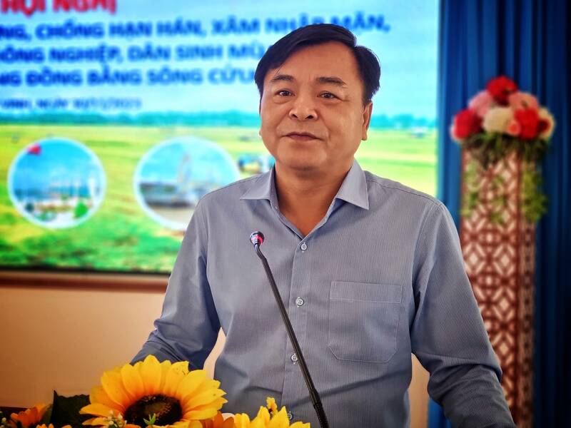 Thứ trưởng Bộ NN&PTNT Nguyễn Hoàng Hiệp phát biểu tại hội nghị. Ảnh: Hoàng Lộc