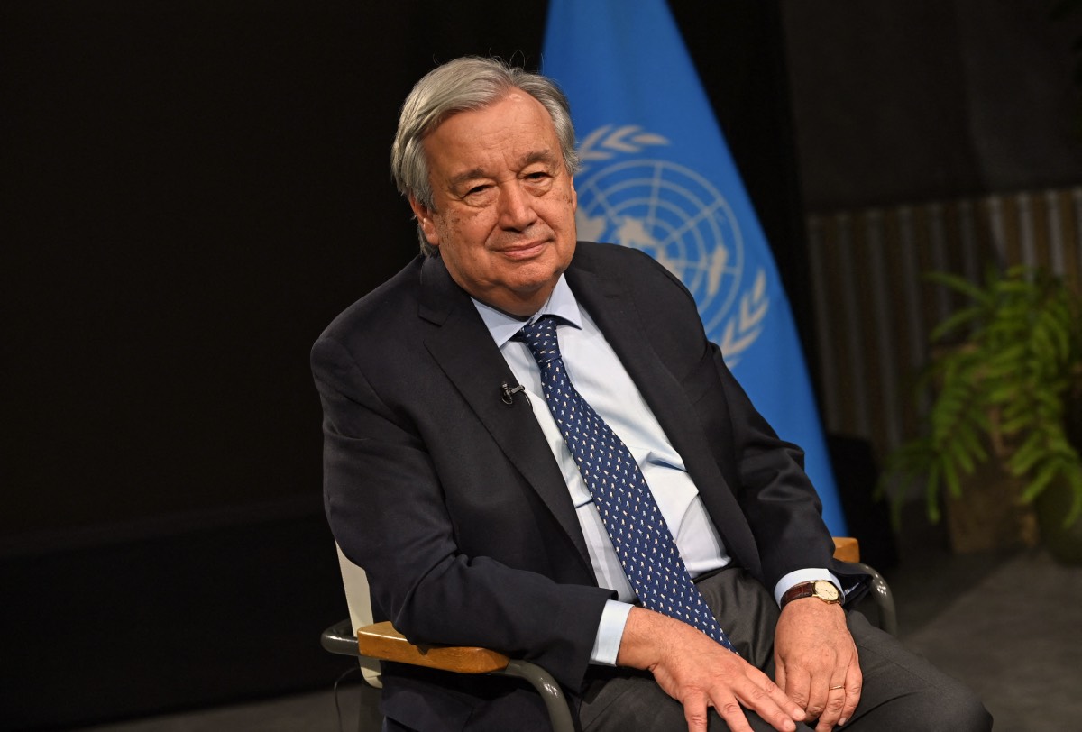 Tổng Thư ký Liên hợp quốc Antonio Guterres đã cảnh báo về  nguy cơ sụp đổ hệ thống khí hậu tại Hội nghi thượng đỉnh về khí hậu COP28. Ảnh: AFP