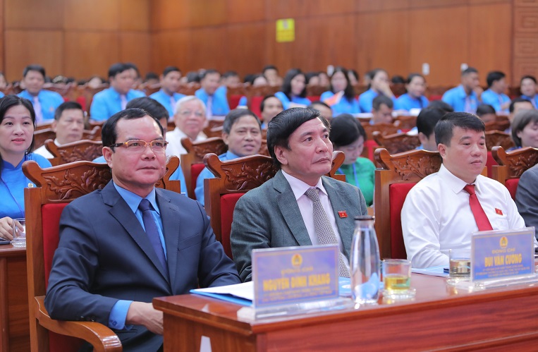 Các đại biểu tham dự Đại hội Công đoàn tỉnh Đắk Lắk khóa mới. Ảnh: Tuấn Trung