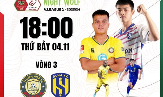 Câu lạc bộ Thanh Hoá gặp Sông Lam Nghệ An tại vòng 3 V.League 2023-2024. Ảnh: FPT Play