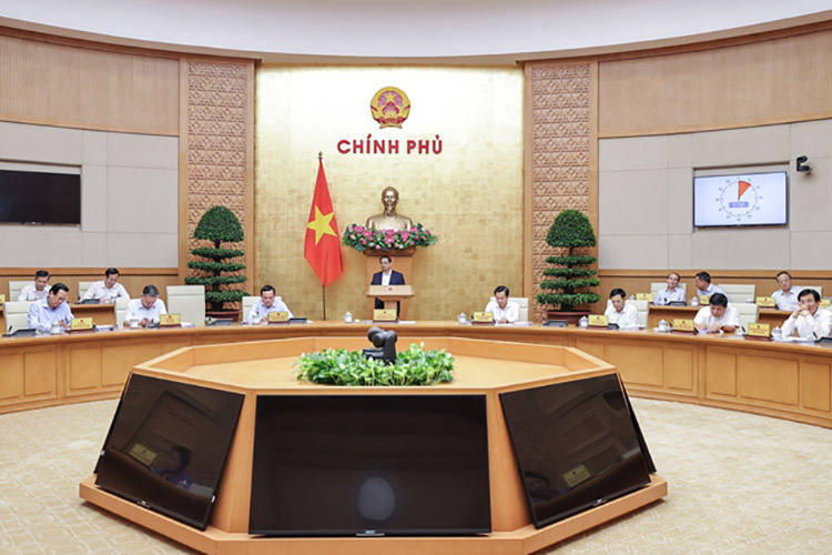 Thủ tướng Phạm Minh Chính chủ trì phiên họp. Ảnh: VGP  