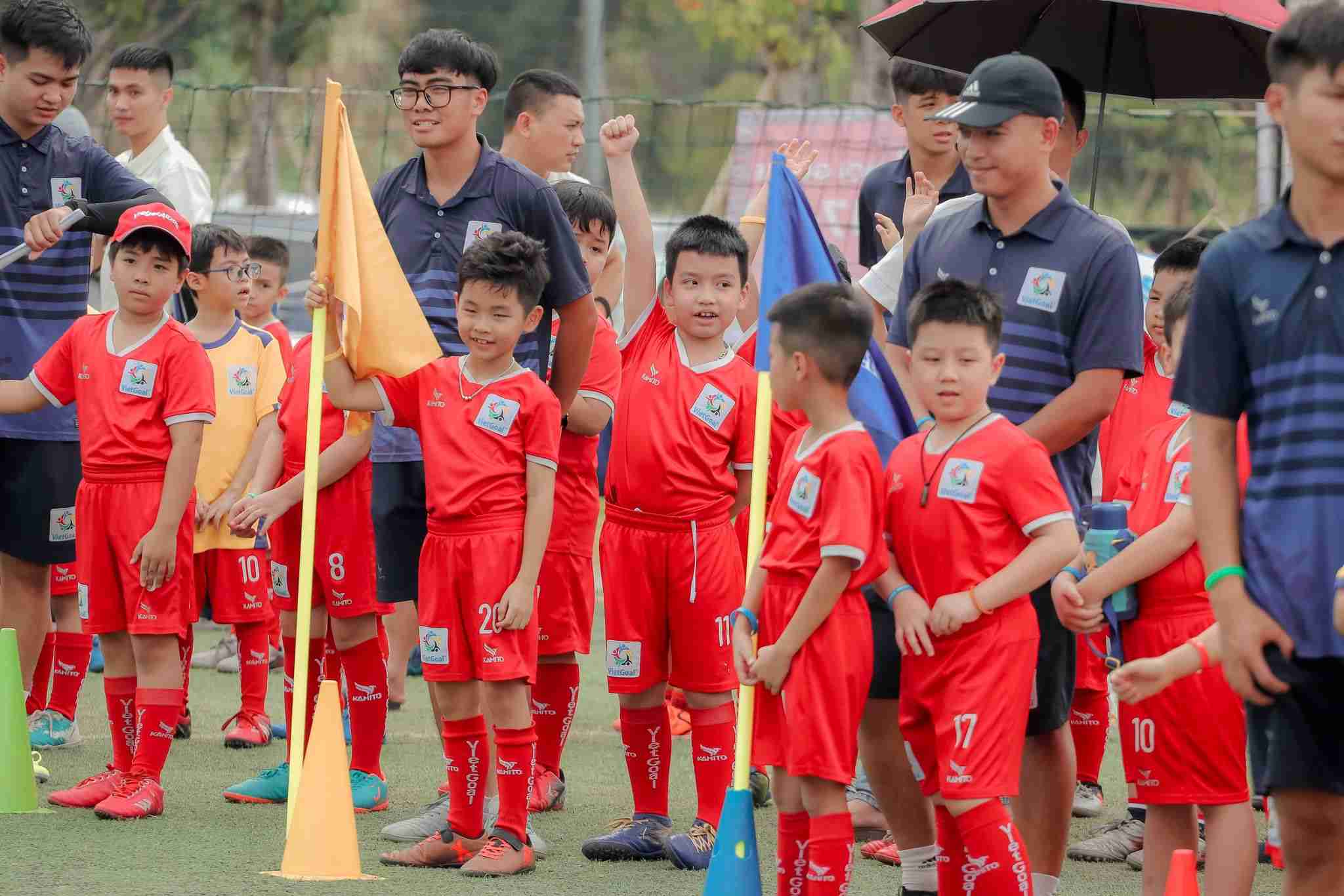 Trung tâm bóng đá VietGoal đang có trên 15.000 trẻ em tham gia học tập, vui chơi. Ảnh: Nguyễn Hải