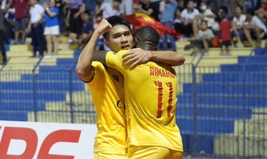Câu lạc bộ Thanh Hoá đánh bại Sông Lam Nghệ An trên sân nhà. Ảnh: THFC