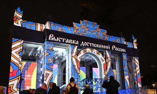 Một gian hàng trong hội chợ quốc tế Expo Nga, ngày 2.11.2023. Ảnh: Sputnik
