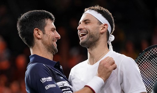 Novak Djokovic sẽ gặp Grigor Dimitrov rất khác trong gần 1 năm qua. Ảnh: Rolex Paris Masters