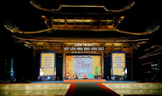 Liên hoan hát Xẩm Ninh Bình mở rộng năm 2023 mở đầu cho chuỗi các hoạt động của Fetival Ninh Bình lần thứ II. Ảnh: Diệu Anh