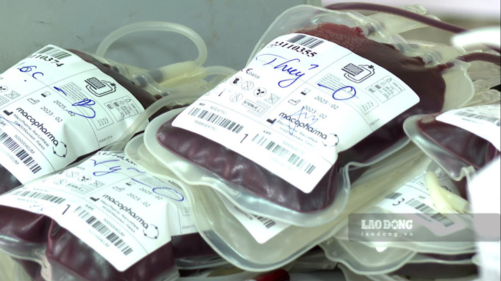 Số lượng máu nhận được trong đợt này của Tp Phú Quốc vượt chỉ tiêu đề ra. Ảnh: Nguyên Anh