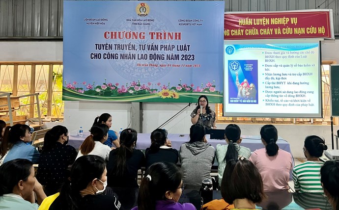 Tuyên truyền pháp luật cho gần 200 công nhân lao động và chủ nhà trọ      ﻿