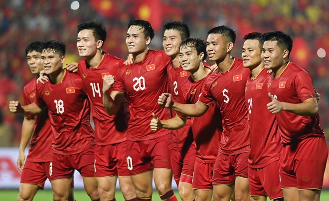 Tuyển Việt Nam sẽ thi đấu 2 trận tại vòng loại 2 World Cup 2026 trong tháng 11.2023. Ảnh: VFF