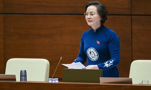 Bộ trưởng Bộ Nội vụ Phạm Thị Thanh Trà. Ảnh: Văn phòng Quốc hội