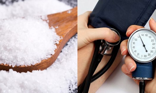 Việc tiêu thụ quá nhiều muối khiến huyết áp tăng cao. Ảnh ghép: Nguyễn Ly 