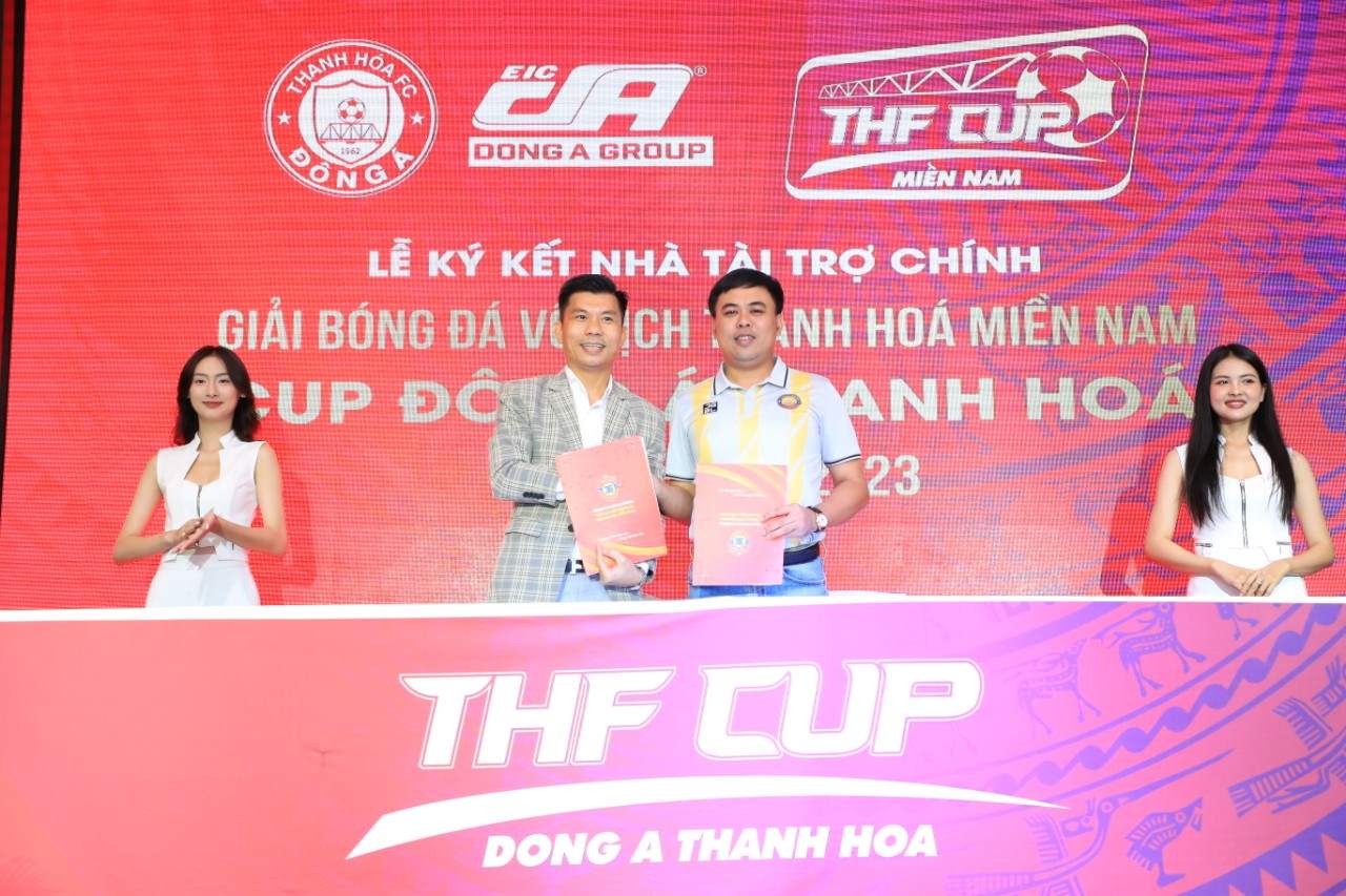 Câu lạc bộ bóng đá Đông Á Thanh Hóa sẽ là nhà tài trợ chính cho giải đấu. Ảnh: Đình Thảo