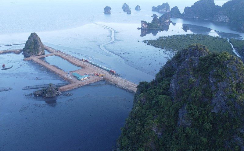 Dự án Khu đô thị tại phường Quang Hanh, TP.Cẩm Phả. Ảnh: Đoàn Hưng