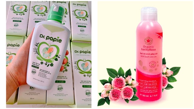 Thu hồi sản phẩm của Dr. Papie và gel vệ sinh Oganic Lucky Rose
